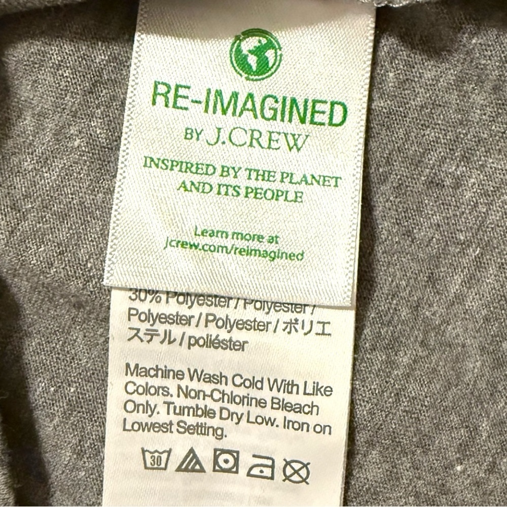 Crewcuts by J.Crew Kids Gray Long Sleeve Turtleneck Top Size 8 - Picture 4 of 5